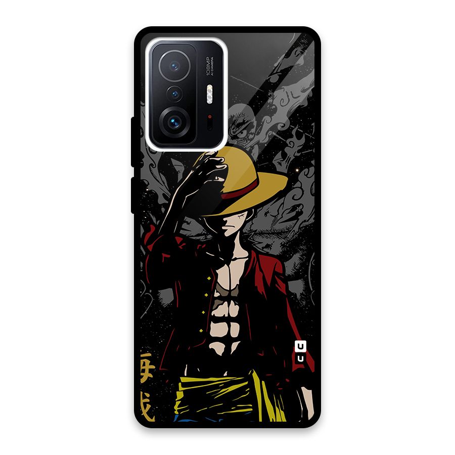 Dark Luffy Art Glass Back Case for Xiaomi 11T Pro