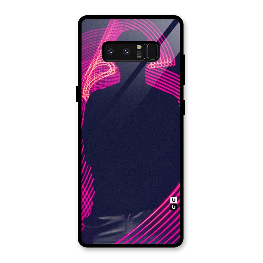 Dark Night DJ Glass Back Case for Galaxy Note 8