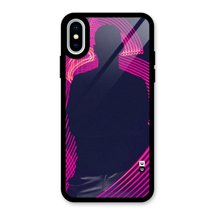 Dark Night DJ Glass Back Case for iPhone X