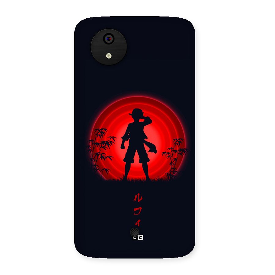 Dark Red Luffy Back Case for Canvas A1  AQ4501