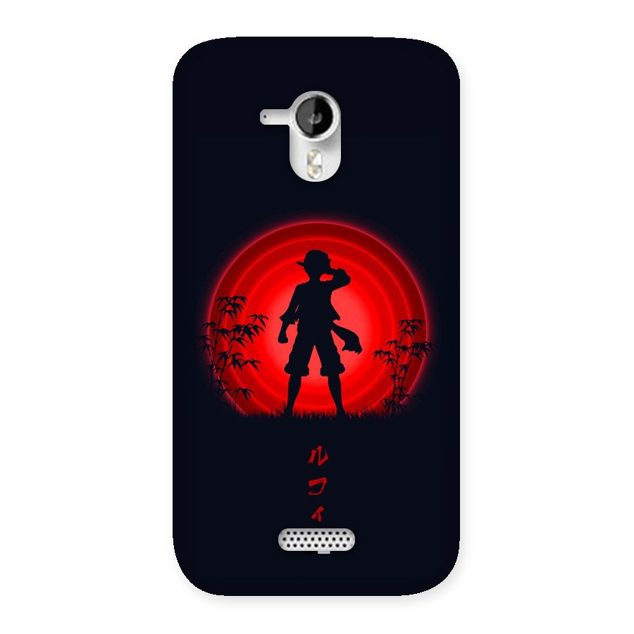 Dark Red Luffy Back Case for Canvas HD A116