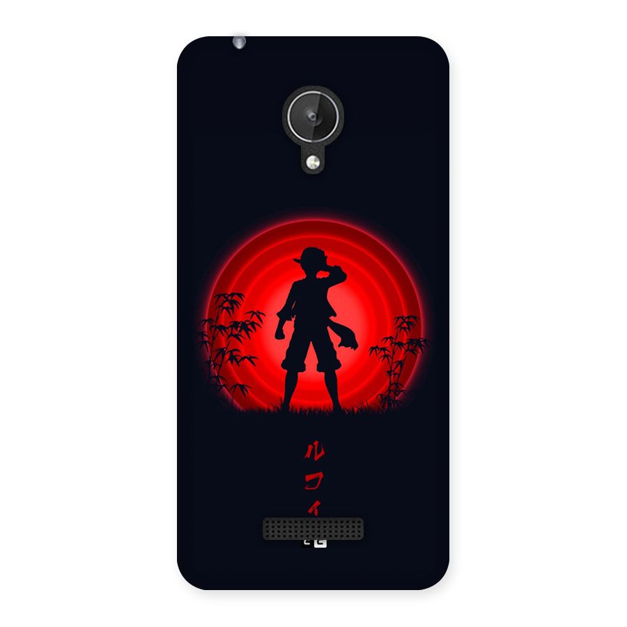 Dark Red Luffy Back Case for Canvas Spark Q380