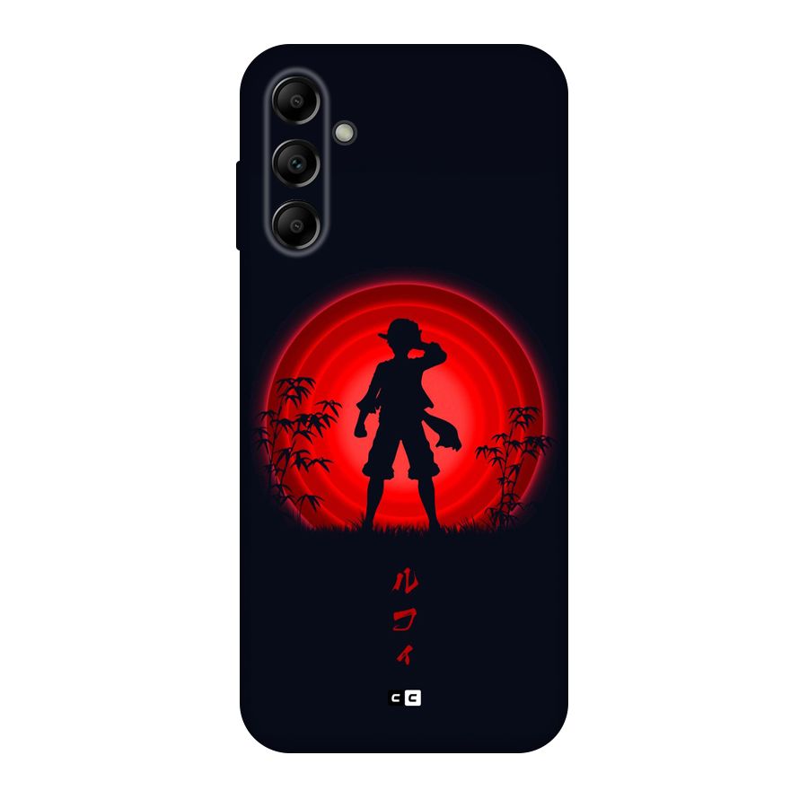 Dark Red Luffy Back Case for Galaxy A14 5G