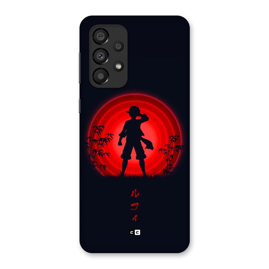 Dark Red Luffy Back Case for Galaxy A33 5G
