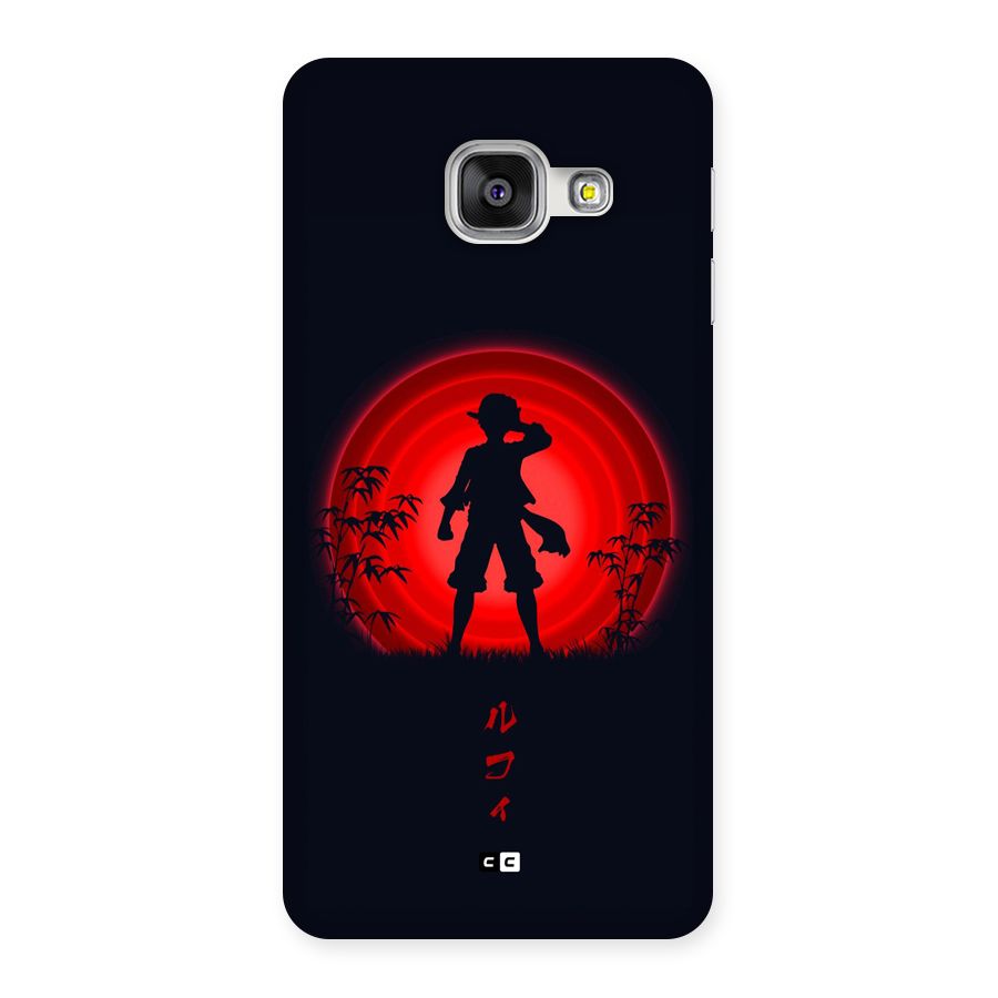 Dark Red Luffy Back Case for Galaxy A3 (2016)