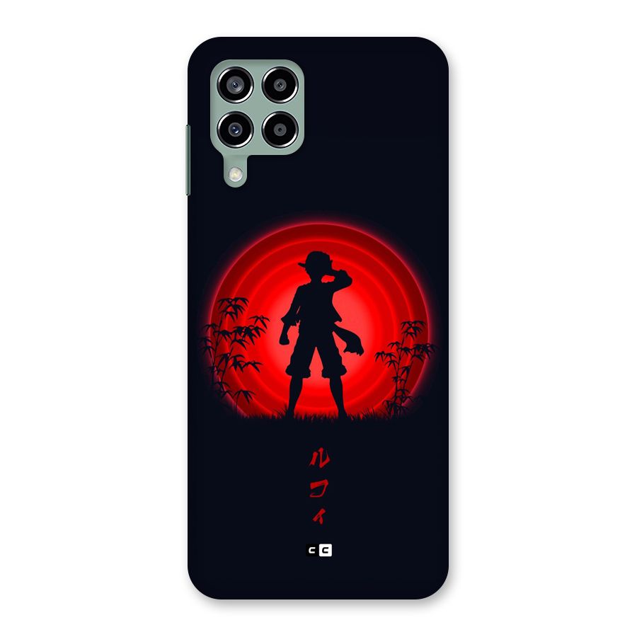 Dark Red Luffy Back Case for Galaxy M33