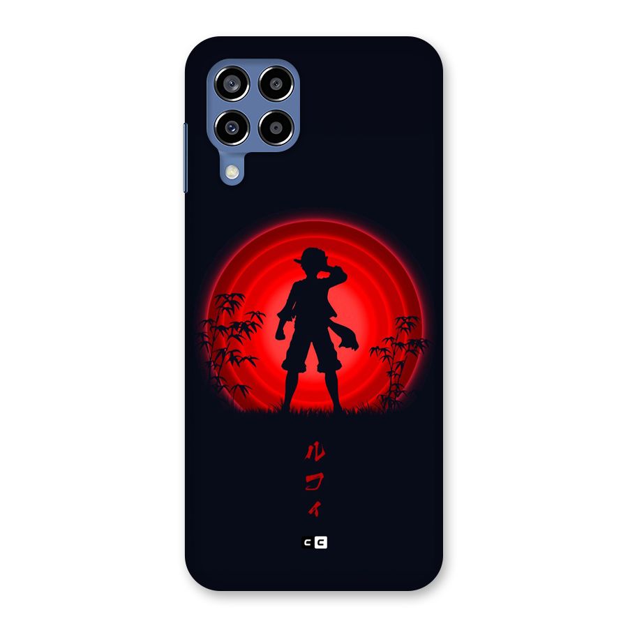 Dark Red Luffy Back Case for Galaxy M53 5G