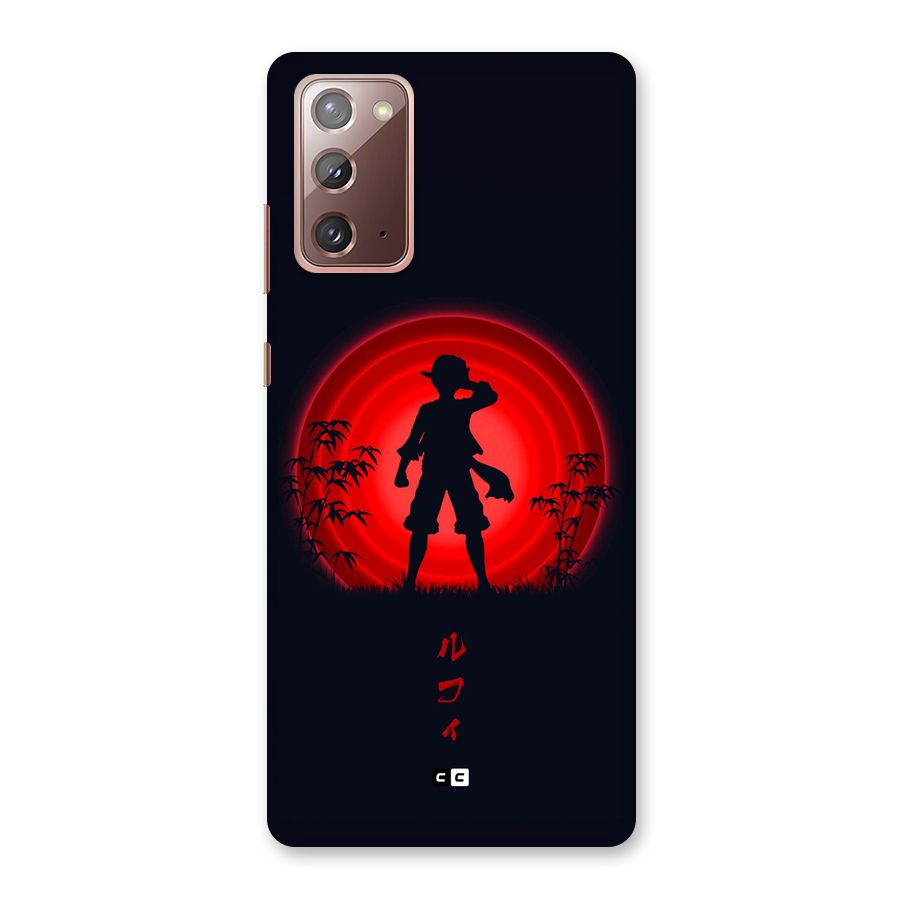 Dark Red Luffy Back Case for Galaxy Note 20