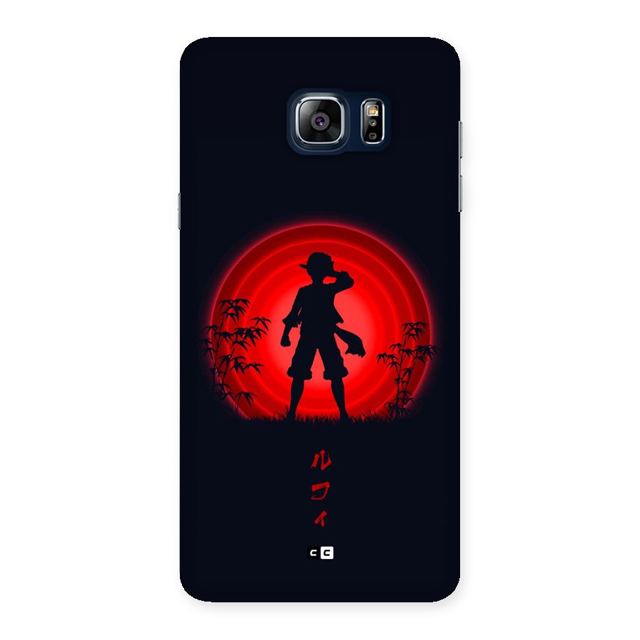 Dark Red Luffy Back Case for Galaxy Note 5