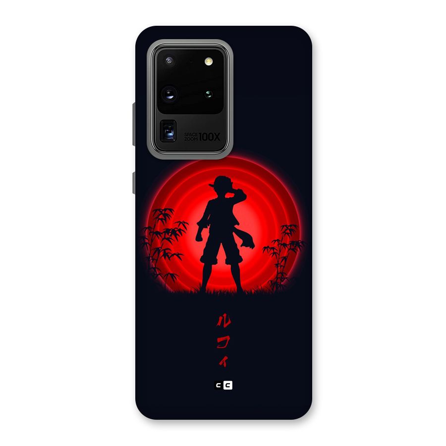 Dark Red Luffy Back Case for Galaxy S20 Ultra