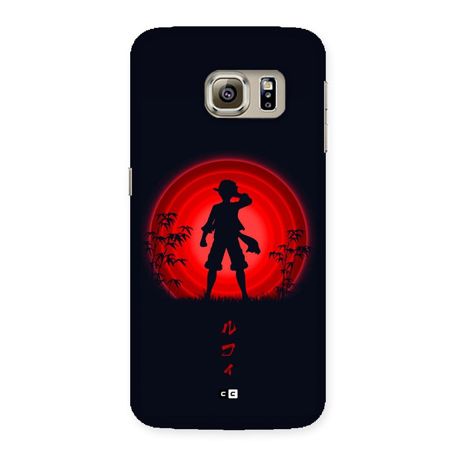 Dark Red Luffy Back Case for Galaxy S6 edge
