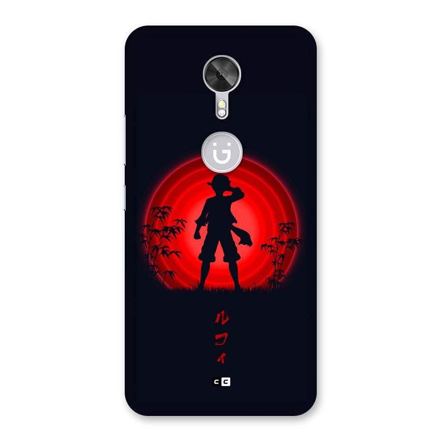 Dark Red Luffy Back Case for Gionee A1