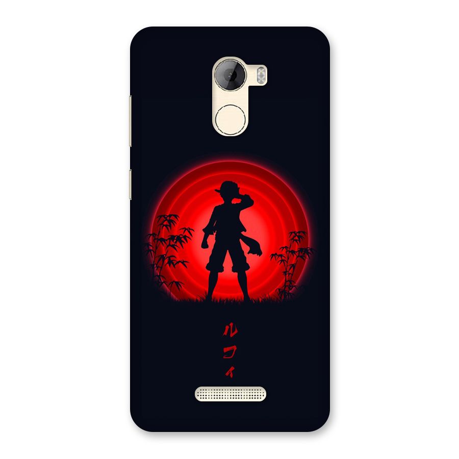 Dark Red Luffy Back Case for Gionee A1 LIte