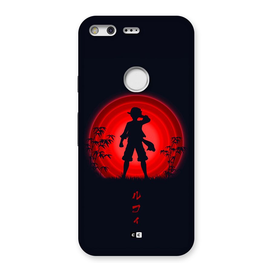 Dark Red Luffy Back Case for Google Pixel