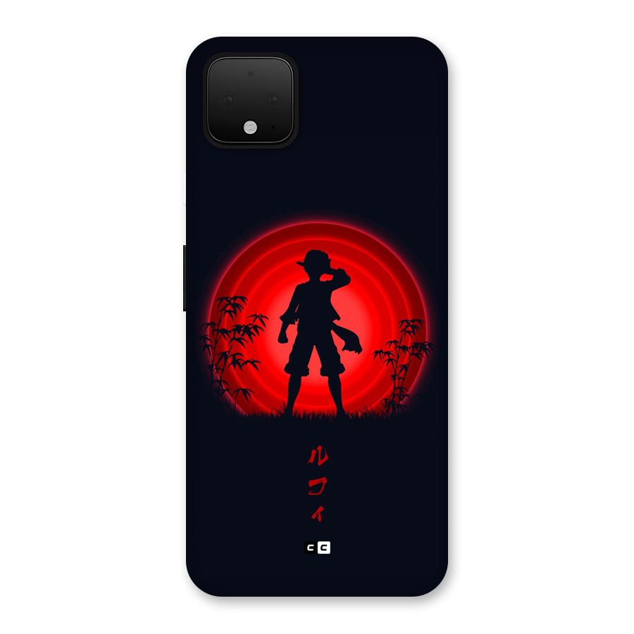 Dark Red Luffy Back Case for Google Pixel 4 XL