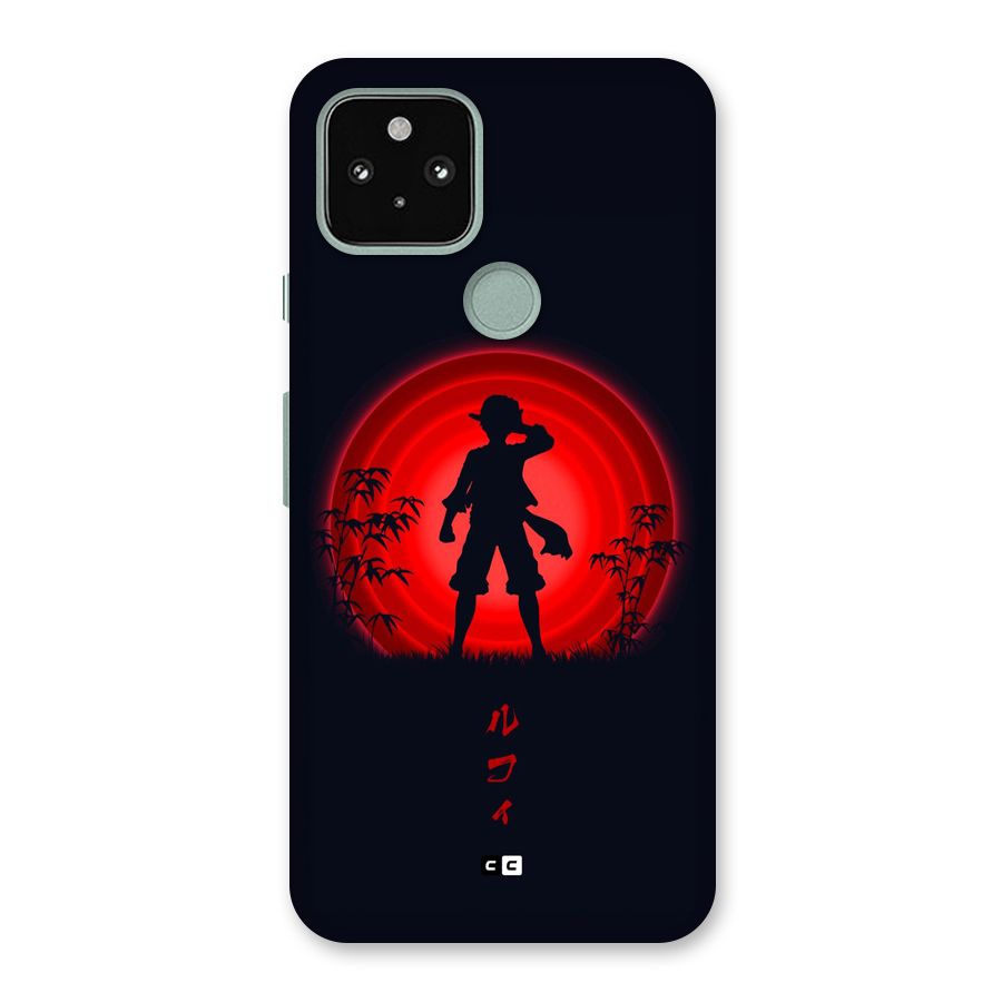 Dark Red Luffy Back Case for Google Pixel 5