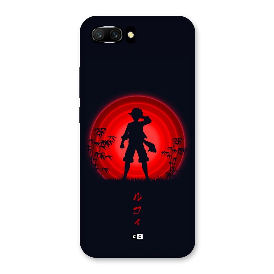 Dark Red Luffy Back Case for Honor 10