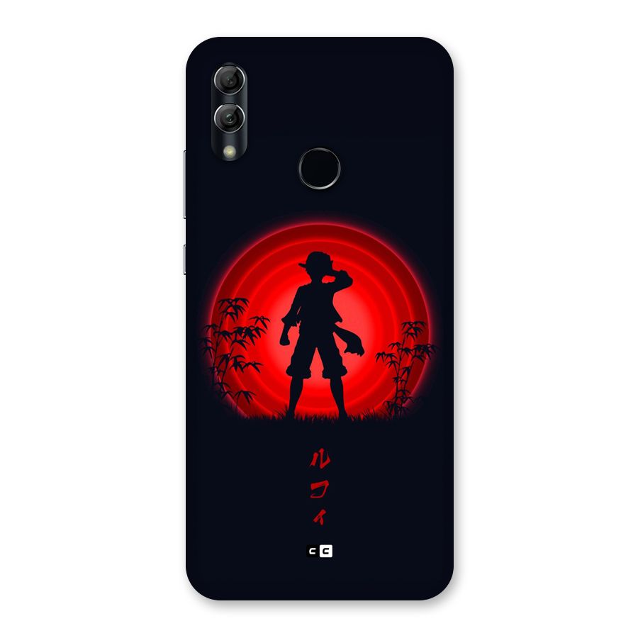 Dark Red Luffy Back Case for Honor 10 Lite