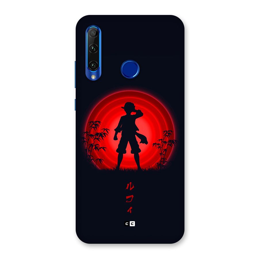 Dark Red Luffy Back Case for Honor 20i