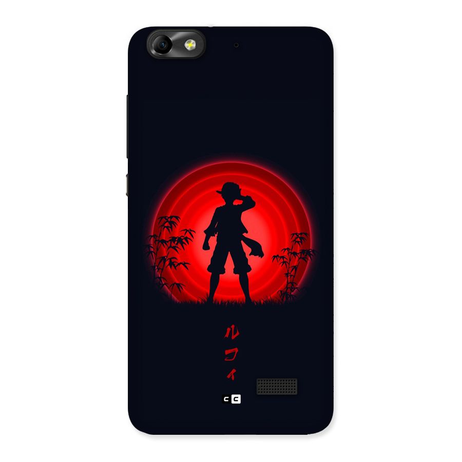 Dark Red Luffy Back Case for Honor 4C