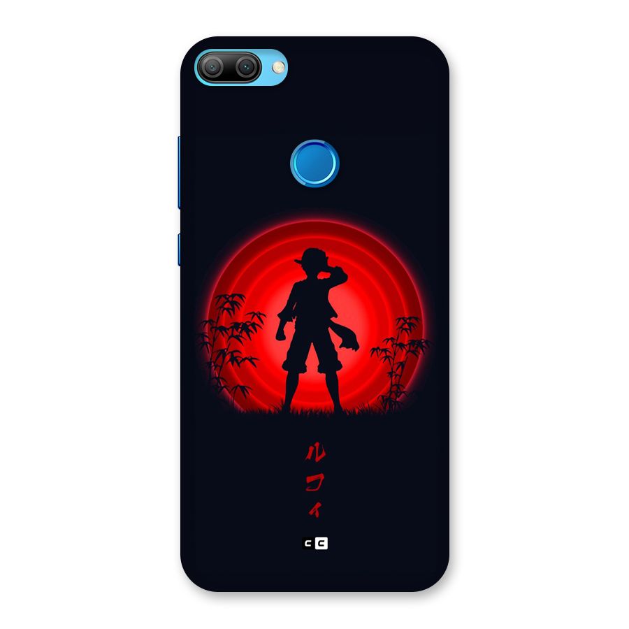 Dark Red Luffy Back Case for Honor 9N