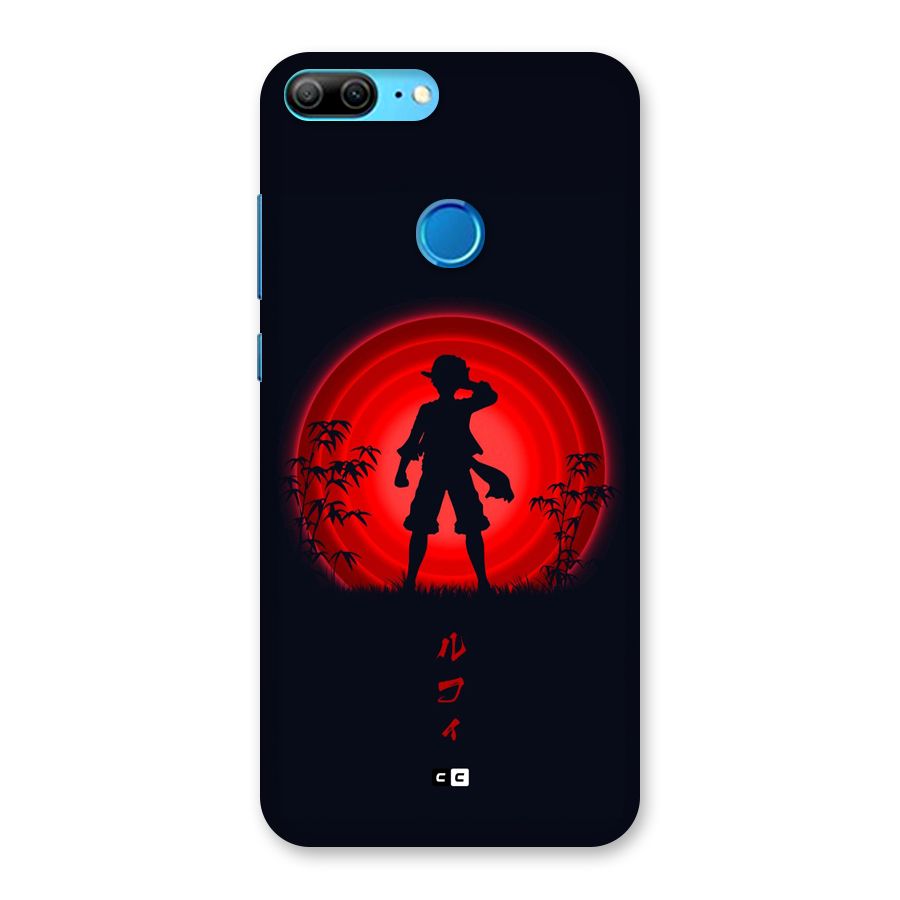 Dark Red Luffy Back Case for Honor 9 Lite