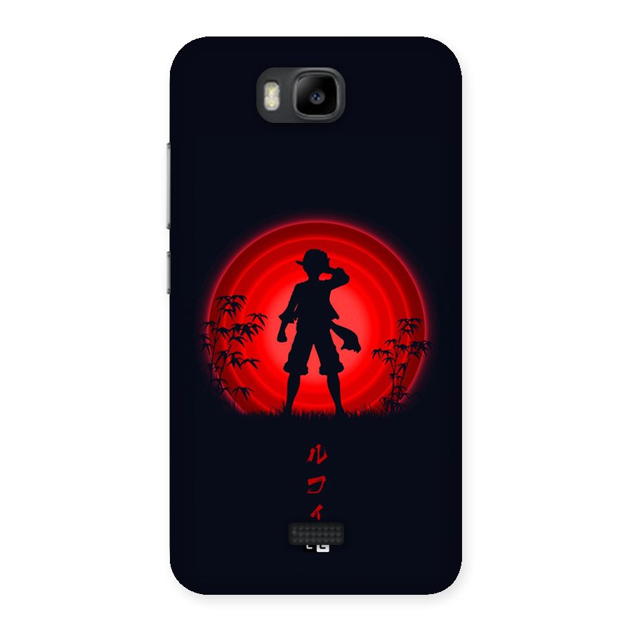 Dark Red Luffy Back Case for Honor Bee