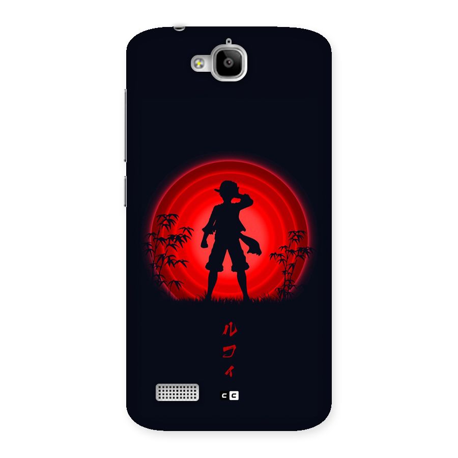 Dark Red Luffy Back Case for Honor Holly