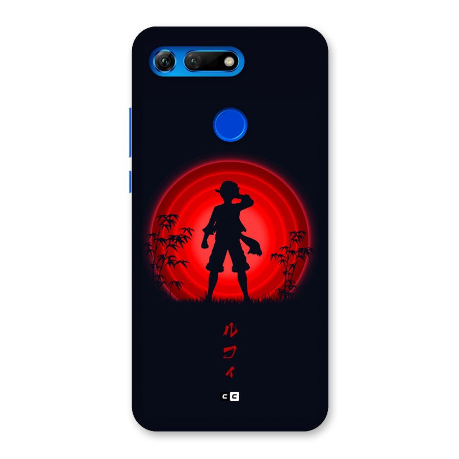 Dark Red Luffy Back Case for Honor View 20