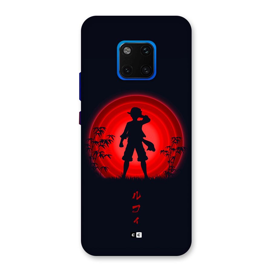 Dark Red Luffy Back Case for Huawei Mate 20 Pro