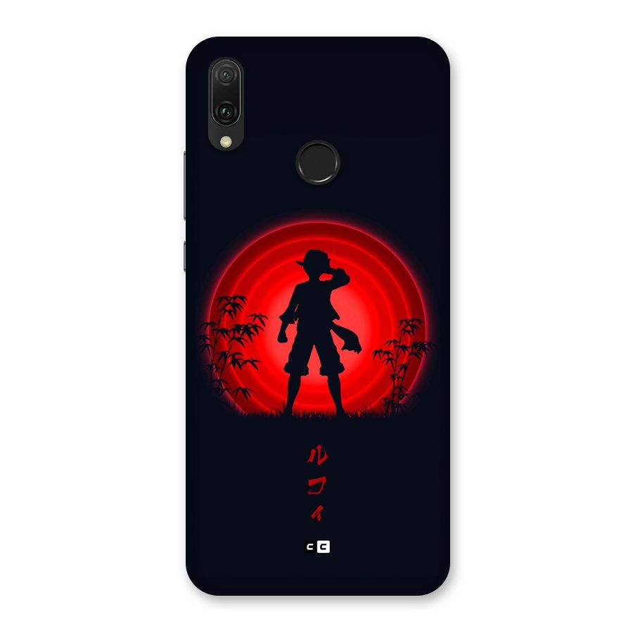 Dark Red Luffy Back Case for Huawei Y9 (2019)