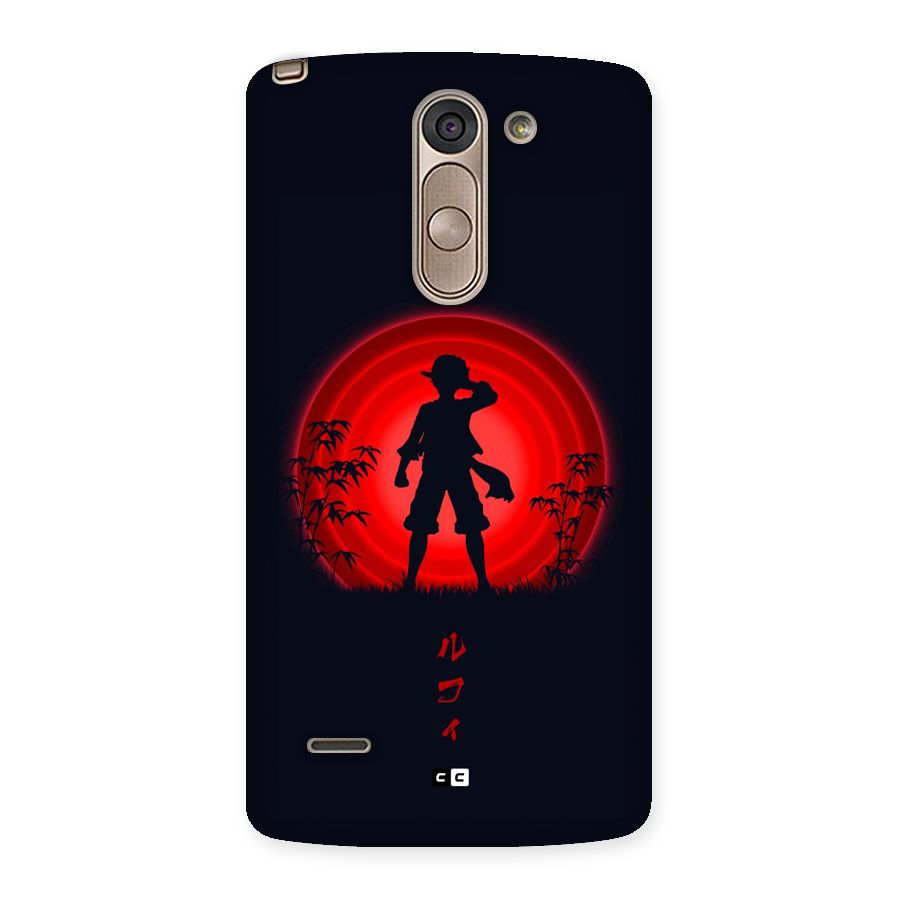 Dark Red Luffy Back Case for LG G3 Stylus