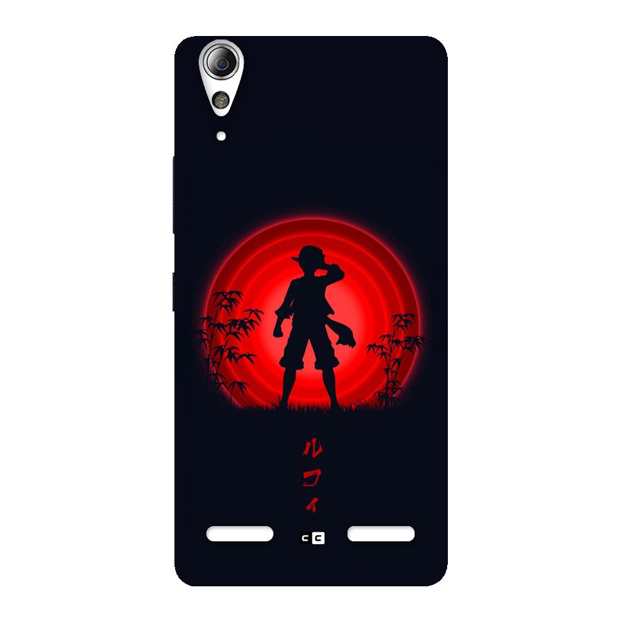 Dark Red Luffy Back Case for Lenovo A6000