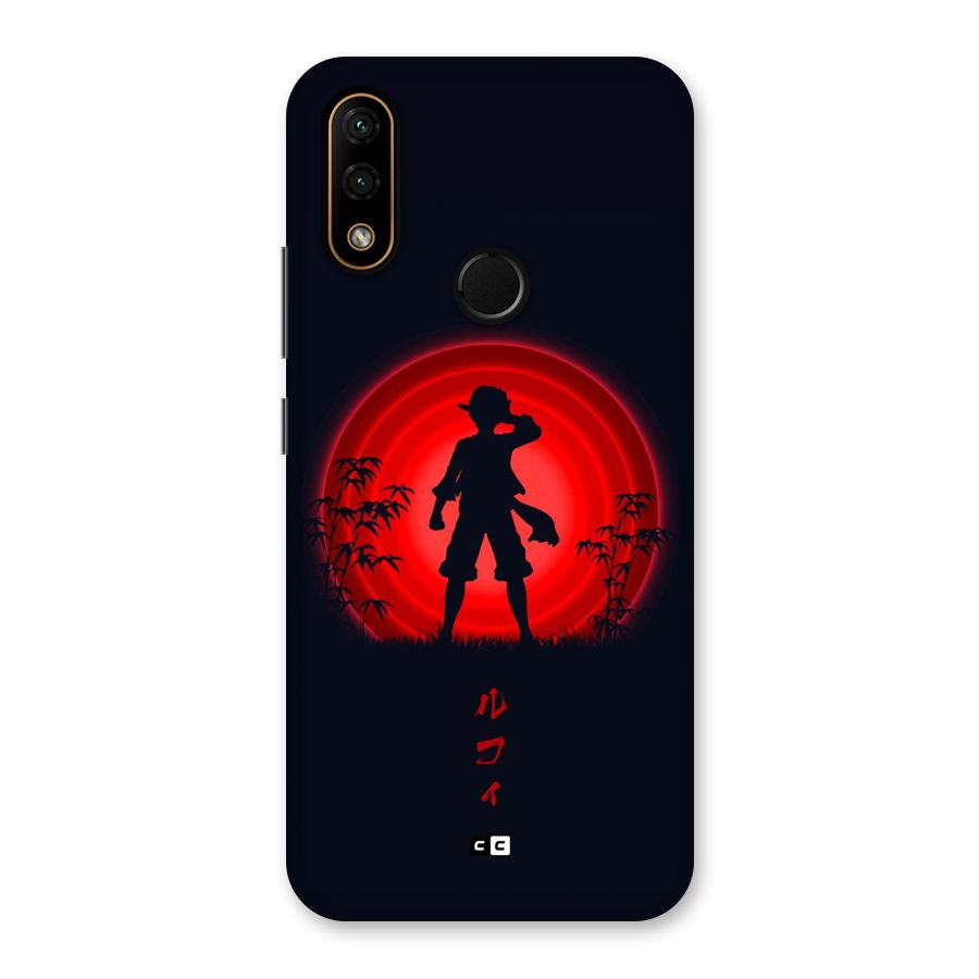 Dark Red Luffy Back Case for Lenovo A6 Note
