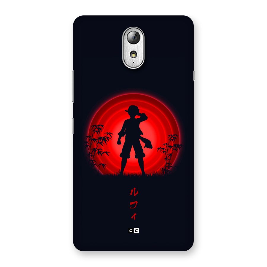 Dark Red Luffy Back Case for Lenovo Vibe P1M