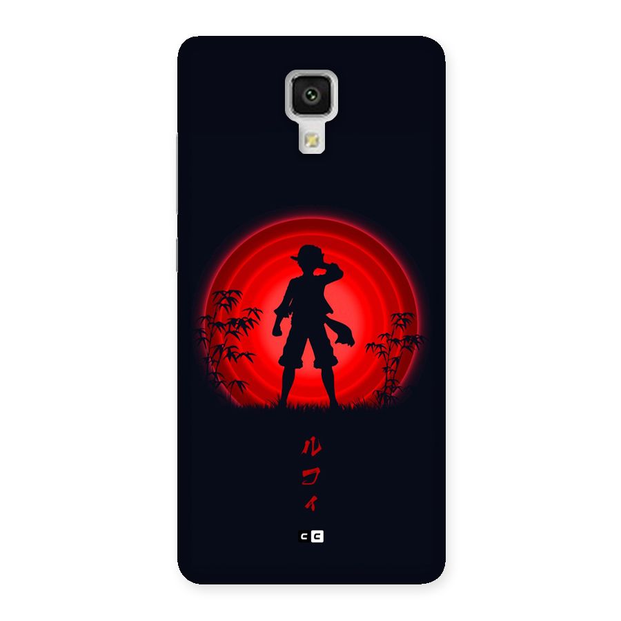 Dark Red Luffy Back Case for Mi4