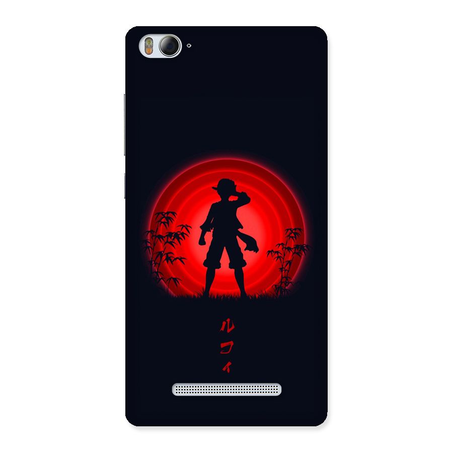 Dark Red Luffy Back Case for Mi4i