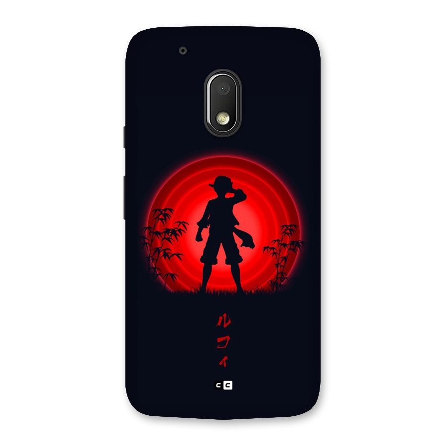 Dark Red Luffy Back Case for Moto G4 Play
