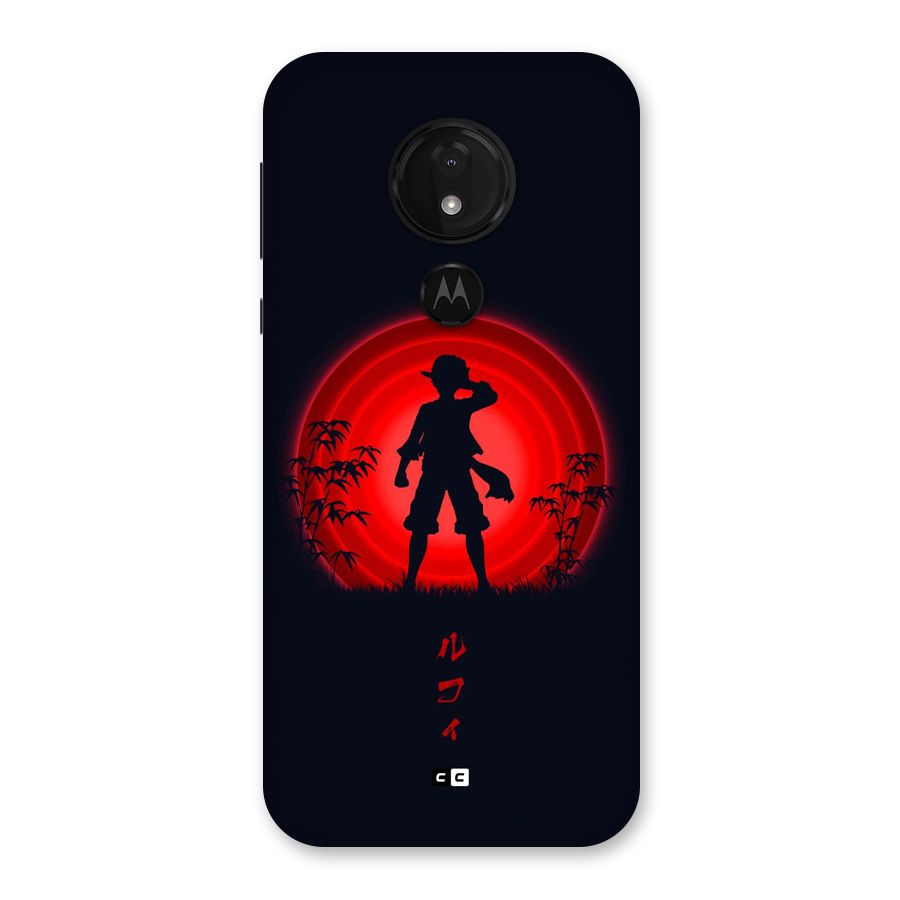 Dark Red Luffy Back Case for Moto G7 Power