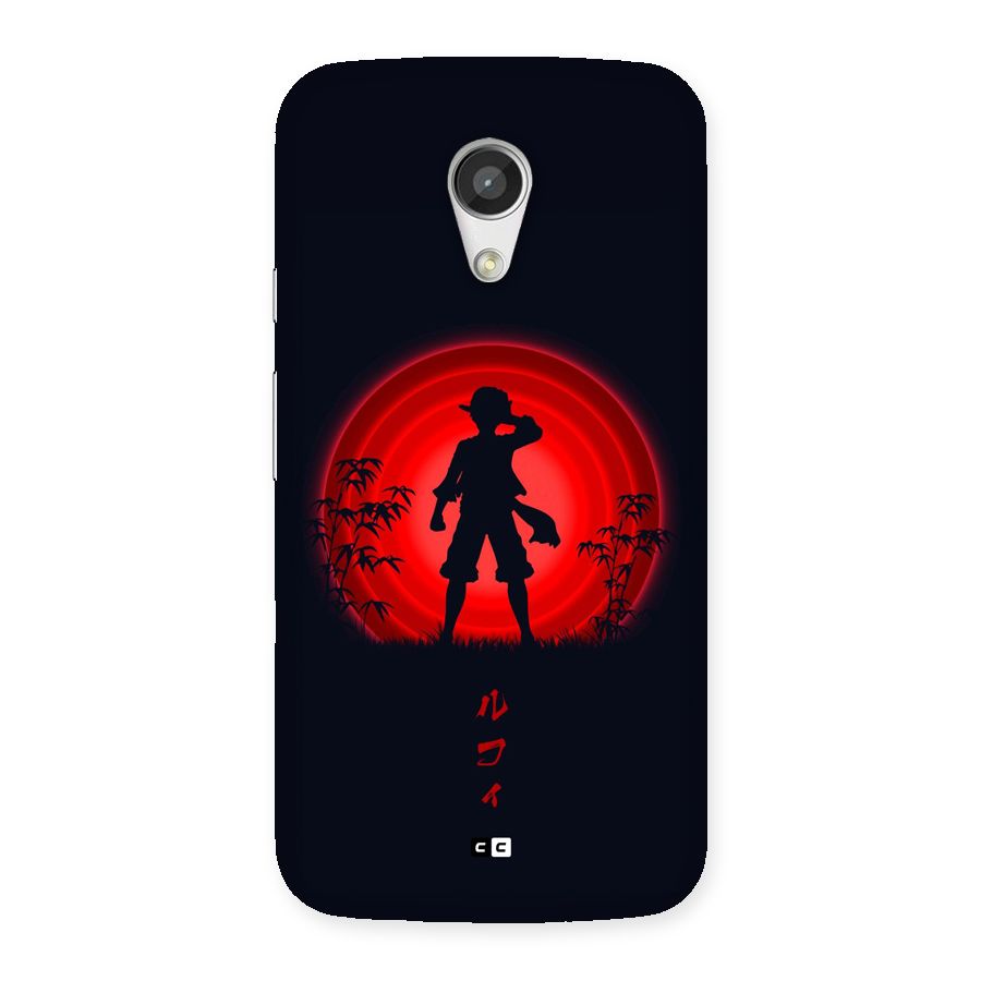 Dark Red Luffy Back Case for Moto G 2nd Gen
