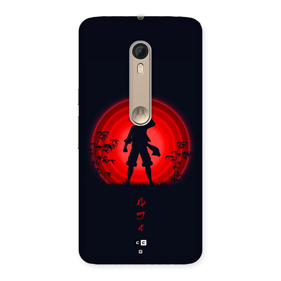 Dark Red Luffy Back Case for Moto X Style