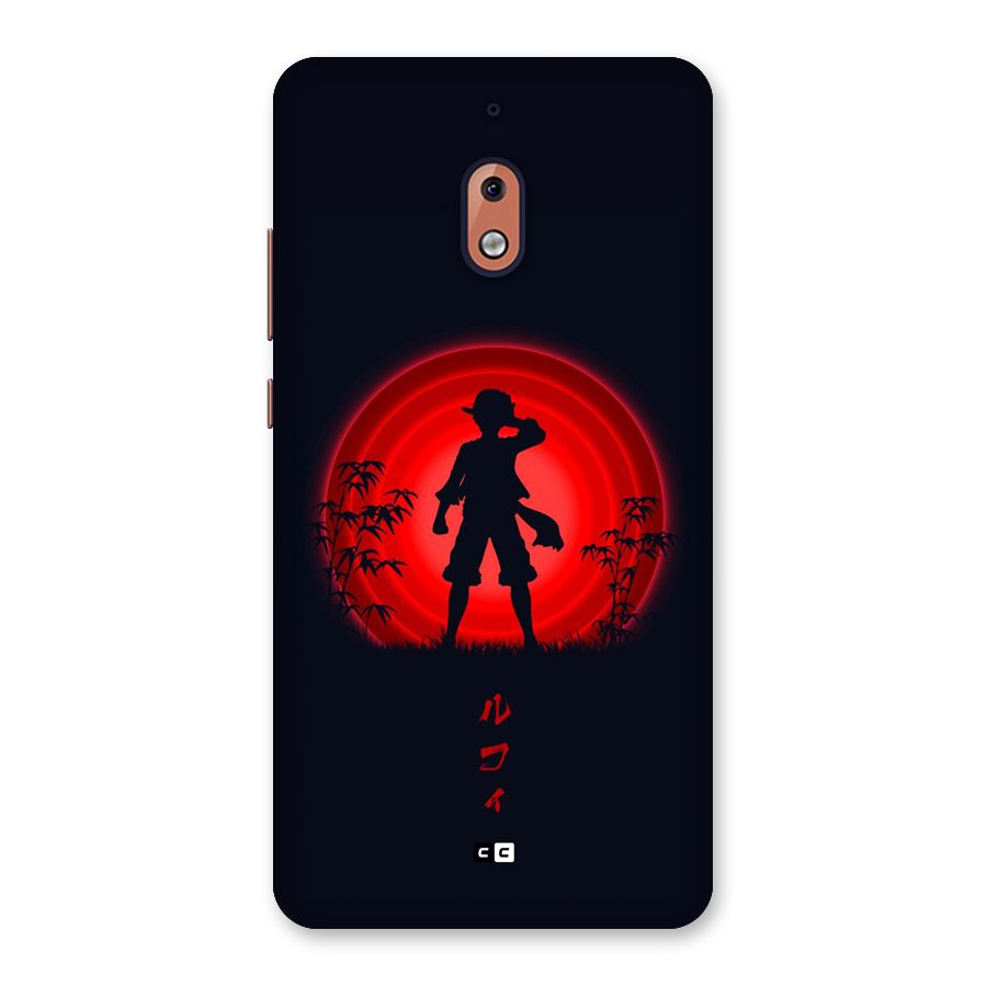 Dark Red Luffy Back Case for Nokia 2.1