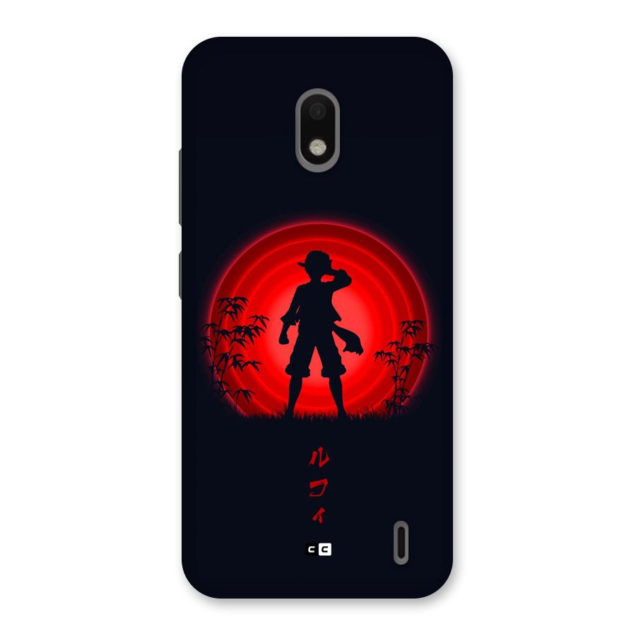 Dark Red Luffy Back Case for Nokia 2.2