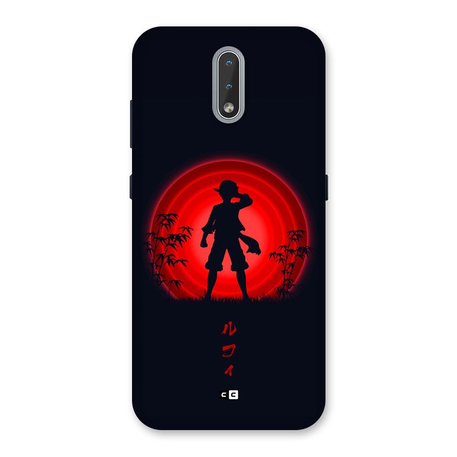 Dark Red Luffy Back Case for Nokia 2.3