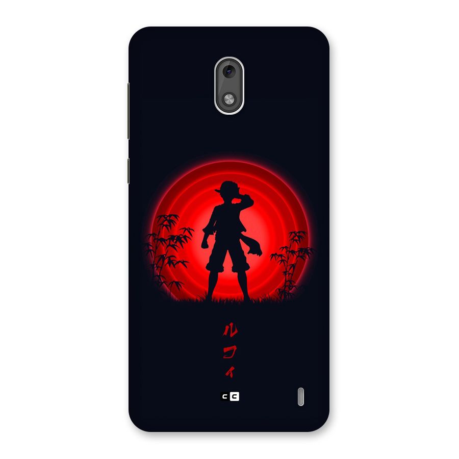 Dark Red Luffy Back Case for Nokia 2