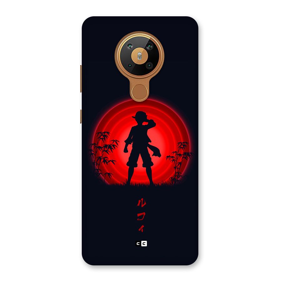 Dark Red Luffy Back Case for Nokia 5.3