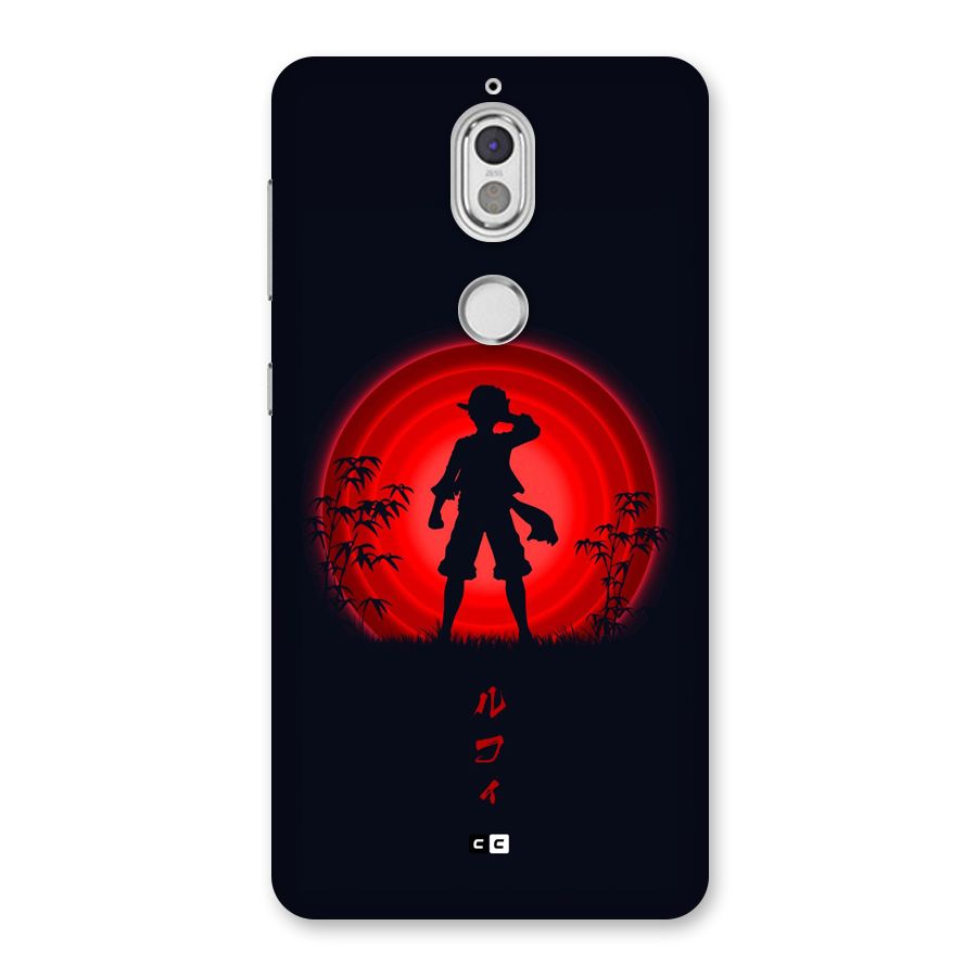 Dark Red Luffy Back Case for Nokia 7