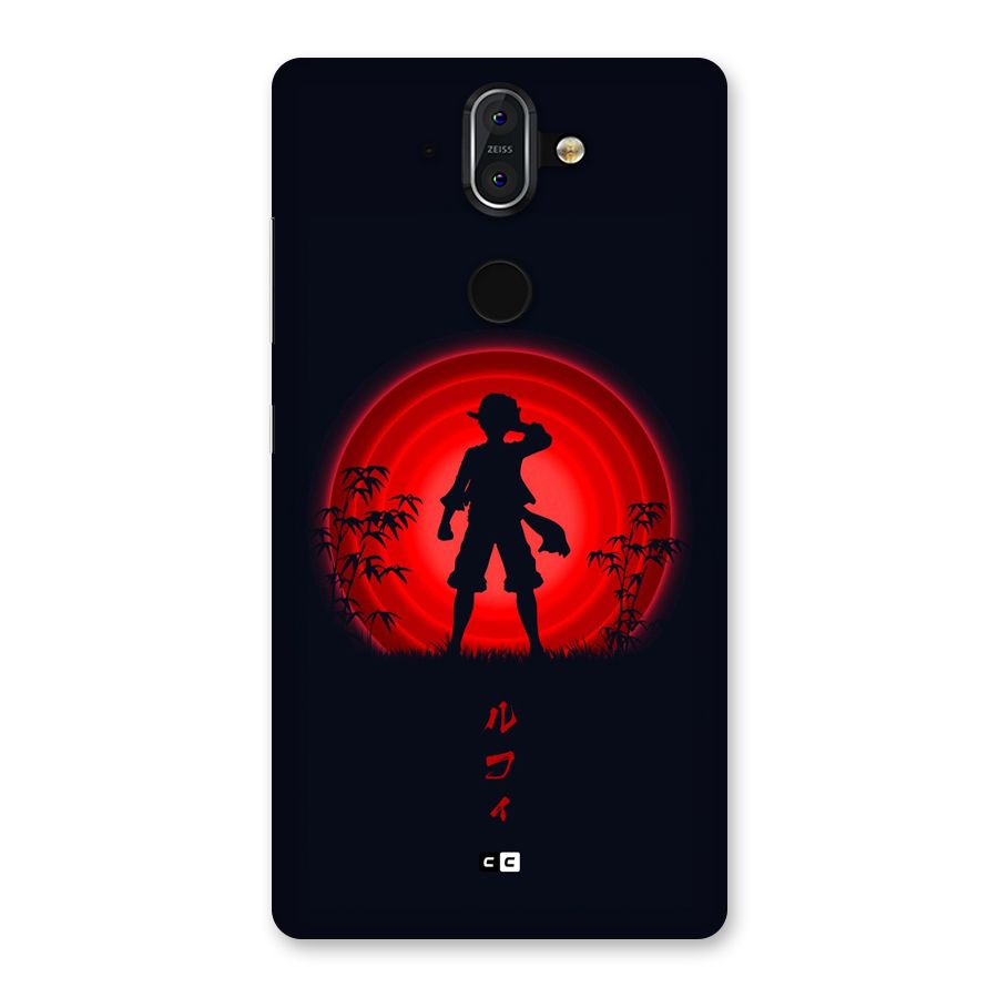 Dark Red Luffy Back Case for Nokia 8 Sirocco
