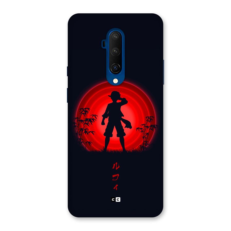 Dark Red Luffy Back Case for OnePlus 7T Pro