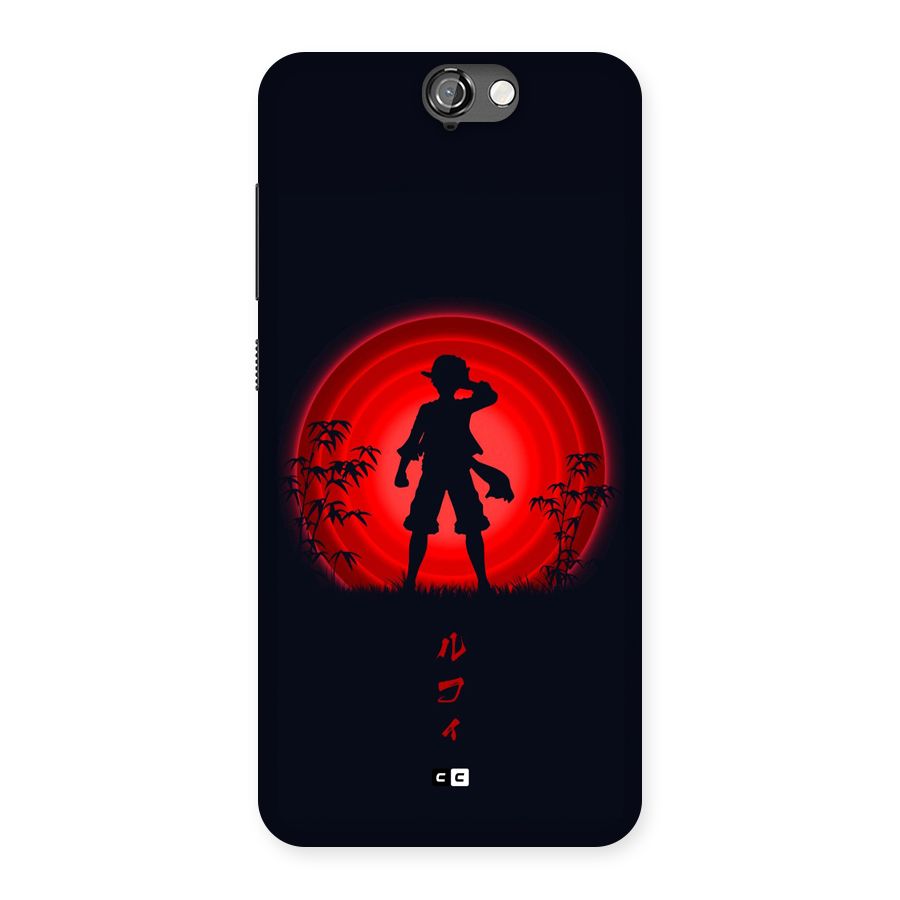 Dark Red Luffy Back Case for One A9